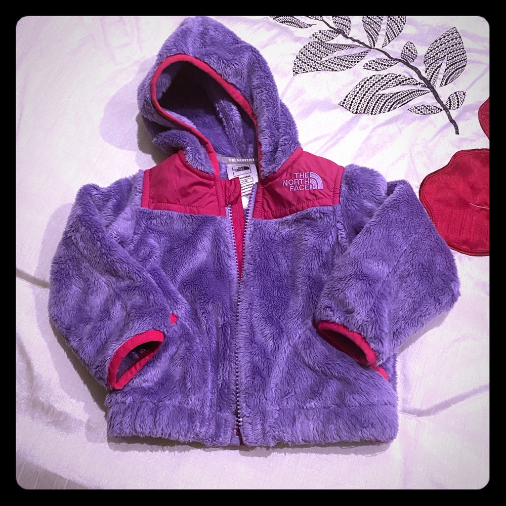 The North Face infant Sherpa fleece jacket w- hood